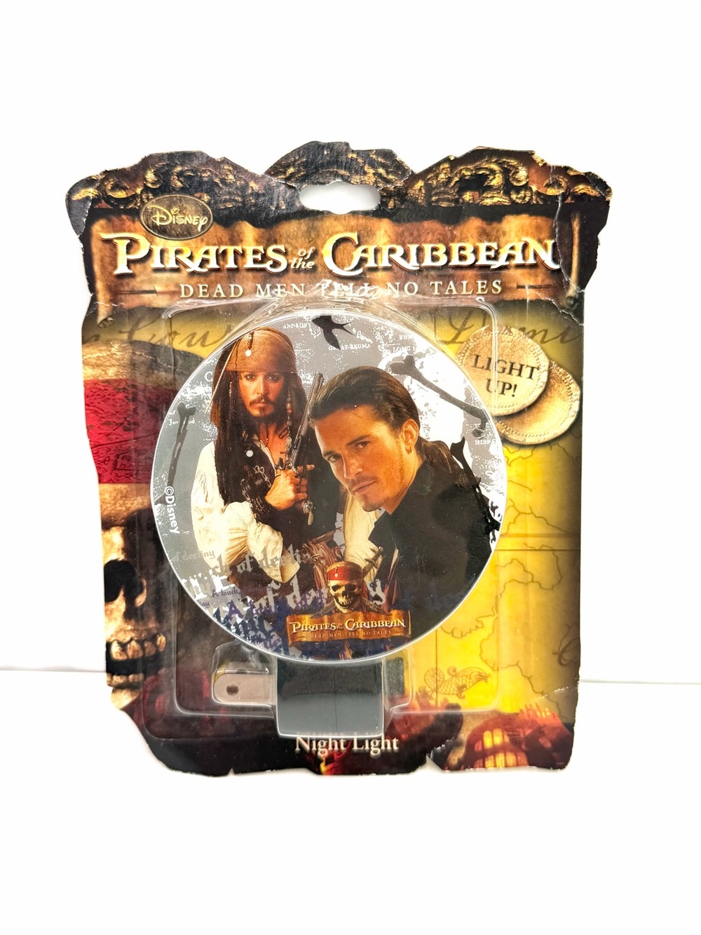 Disney Pirates of the Caribbean Vintage Dead Men Tell No Tales Night Light
